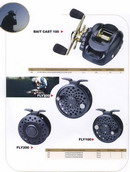 bait cast and fly reels